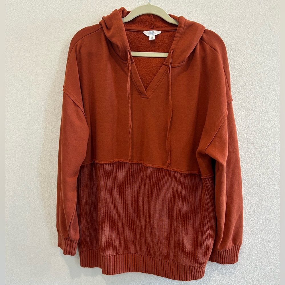 Time and Tru Terracotta Hooded Pullover